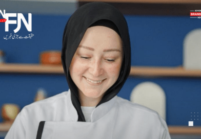 Chef Sara Ghanem creating quick and easy healthy recipes in her kitchen