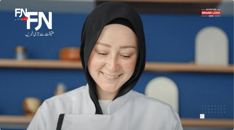 Chef Sara Ghanem creating quick and easy healthy recipes in her kitchen
