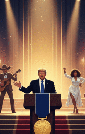 President Trump hosting the 2025 Kennedy Center Honors with Stallone, George Strait, Gaynor, KISS, and Michael Crawford