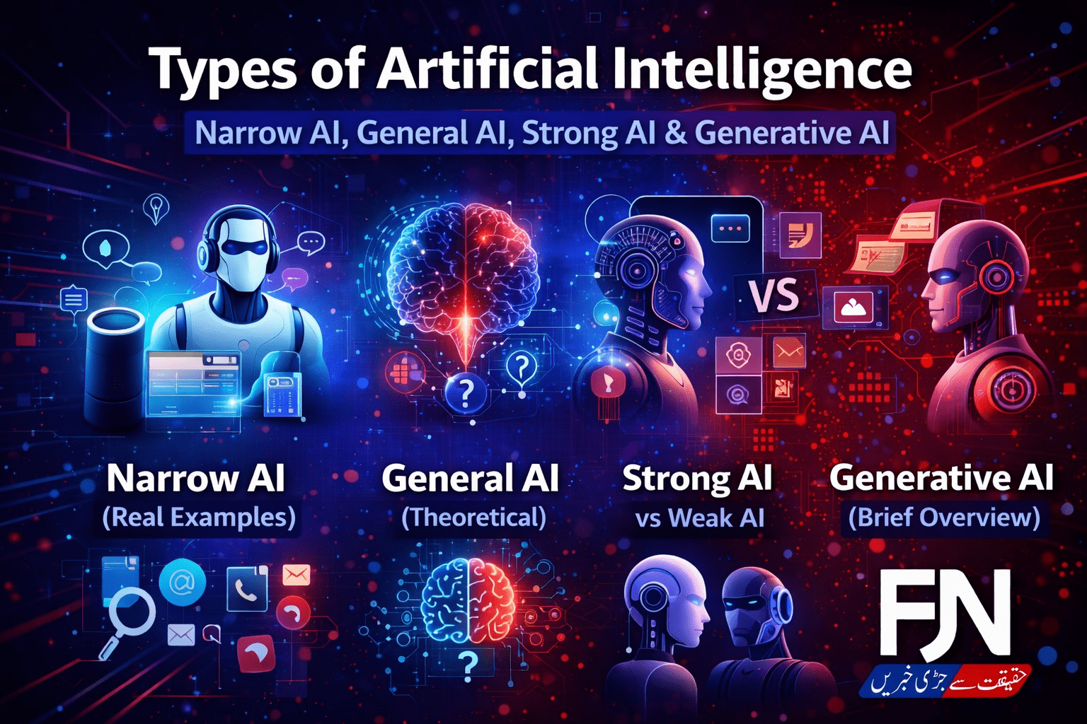 Artificial Intelligence Explained concept illustration
