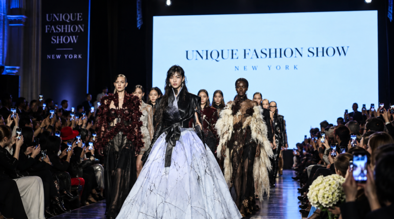 Unique Fashion Show New York 2026 runway in Manhattan